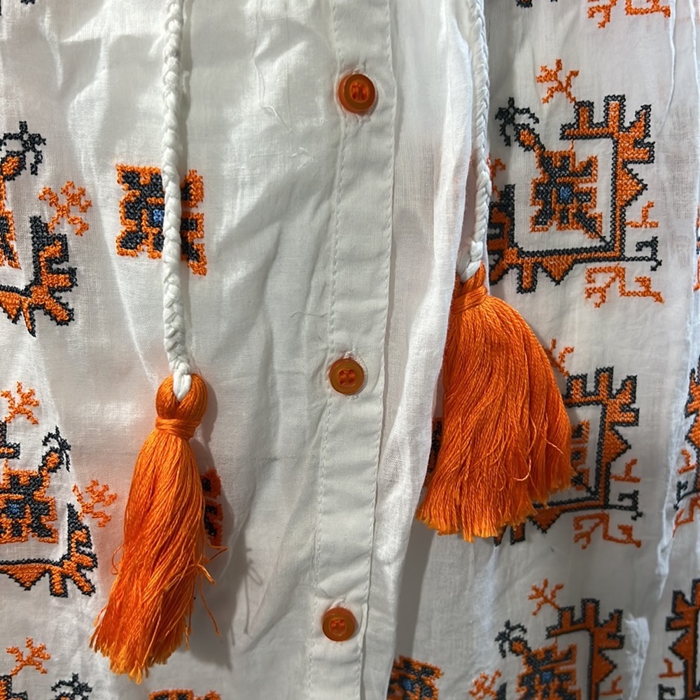 NWT LOLA AUSTRALIA Women's Embroidered Tunic Blouse SZ S - Picture 2 of 8